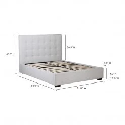 Moe's Home Collection Beds Belle Storage Bed King Sand