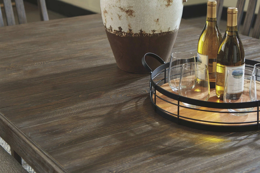 Signature Design By Ashley® Wyndahl - Dark Brown - Extension Table Tables 4 Signature Design By Ashley® Wyndahl - Dark Brown - Extension Table Tables