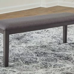 Ashley Furniture Luvoni - Dark Gray - Upholstered Bench Benches