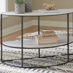 Signature Design By Ashley® Bayflynn - Whitewash - Console Sofa Table