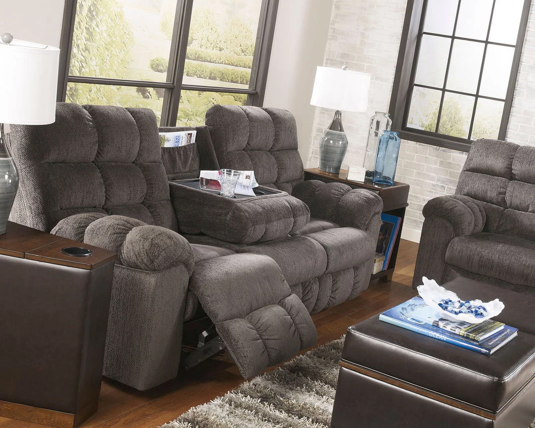 Signature Design By Ashley® Reclining Furniture Acieona - Slate - 2 Pc. - Reclining Sofa, Loveseat 4 Signature Design By Ashley® Reclining Furniture Acieona - Slate - 2 Pc. - Reclining Sofa, Loveseat
