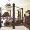 Millennium® By Ashley Bedroom Sets North Shore - Dark Ultimate Best In Class Dresser, Mirror, California Poster Bed With Canopy