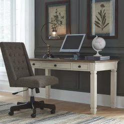 Ashley Furniture Desks Bolanburg - Antique White / Brown - Home Office Desk