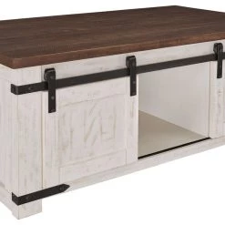 Ashley Furniture Wystfield - White/brown - Rectangular Cocktail Table