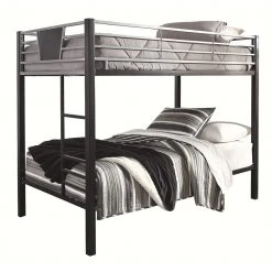 Ashley Furniture Beds Dinsmore - Black/gray - Twin/twin Bunk Bed W/ladder