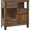 Ashley Furniture Roybeck - Light Brown/bronze - Accent Cabinet Cabinets