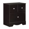 Ashley Furniture Nightstands Mirlotown - Almost Black - Two Drawer Night Stand