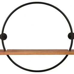 Ashley Furniture Darlaton - Black/natural - Wall Shelf