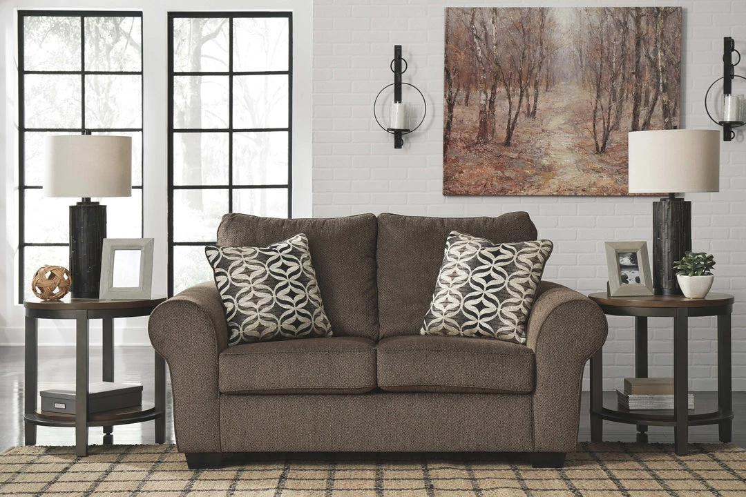 Ashley Furniture Loveseats Nesso - Walnut - Loveseat 11 Ashley Furniture Loveseats Nesso - Walnut - Loveseat