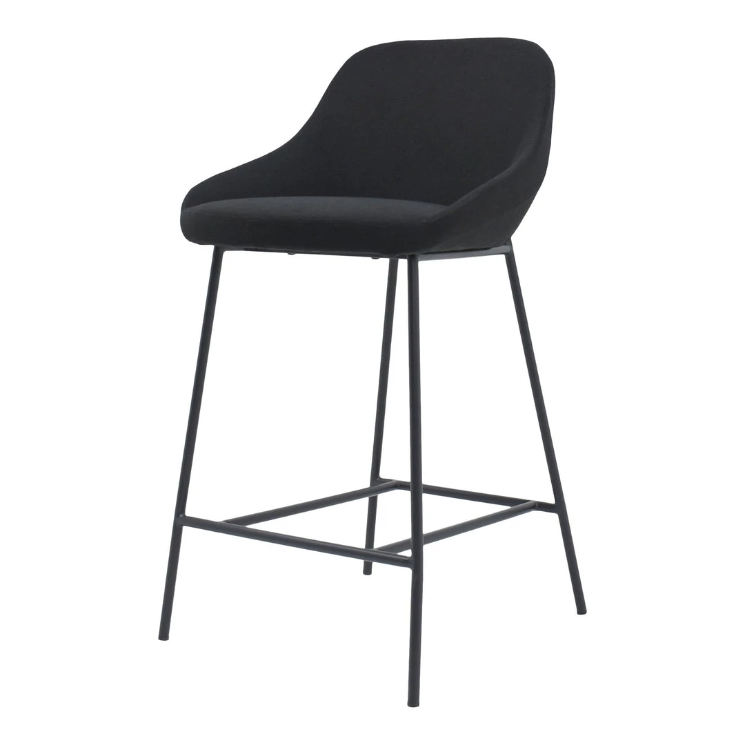 Moe's Home Collection Stools Shelby Counter Stool Black 4 Moe's Home Collection Stools Shelby Counter Stool Black