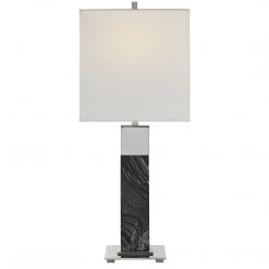 Accessories Uttermost Pilaster Black Marble Table Lamp