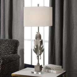 Uttermost Luma Metallic Silver Lamp