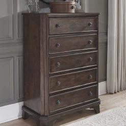 Signature Design By Ashley® Adinton - Brown - 6 Pc. - Dresser, Mirror, Chest & Queen Panel Bed With 2 Storage Drawers Bedroom Sets 13 Signature Design By Ashley® Adinton - Brown - 6 Pc. - Dresser, Mirror, Chest & Queen Panel Bed With 2 Storage Drawers Bedroom Sets