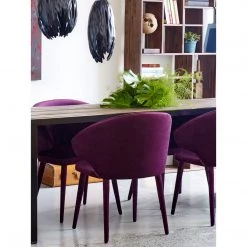 Moe's Home Collection Stewart Dining Chair Purple Chairs
