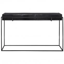 Tables Uttermost Telone Modern Black Console Table
