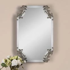 Uttermost Andretta Baroque Silver Mirror Accessories
