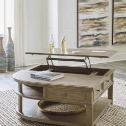 Signature Design By Ashley® Janismore - Grayish Brown - Lift Top Cocktail Table