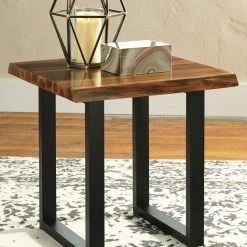 Ashley Furniture Tables Brosward - Black / Gray - Square End Table 12 Ashley Furniture Tables Brosward - Black / Gray - Square End Table