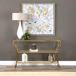 Tables Uttermost Deline Gold Console Table 11 Tables Uttermost Deline Gold Console Table