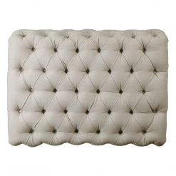 Ottomans Uttermost Kaniel Tufted Antique White Ottoman