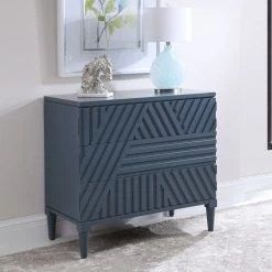 Uttermost Colby Blue Drawer Chest Chests