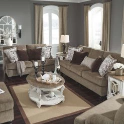 Ashley Furniture Braemar - Brown - Loveseat Loveseats