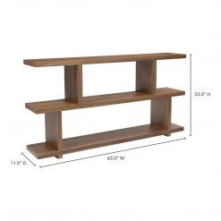Moe's Home Collection Miri Shelf Small Walnut