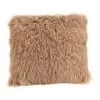 Moe's Home Collection Lamb Fur Pillow Large Natural Accessories