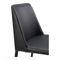 Moe's Home Collection Chairs Nora Pu Dining Chair Black-m2