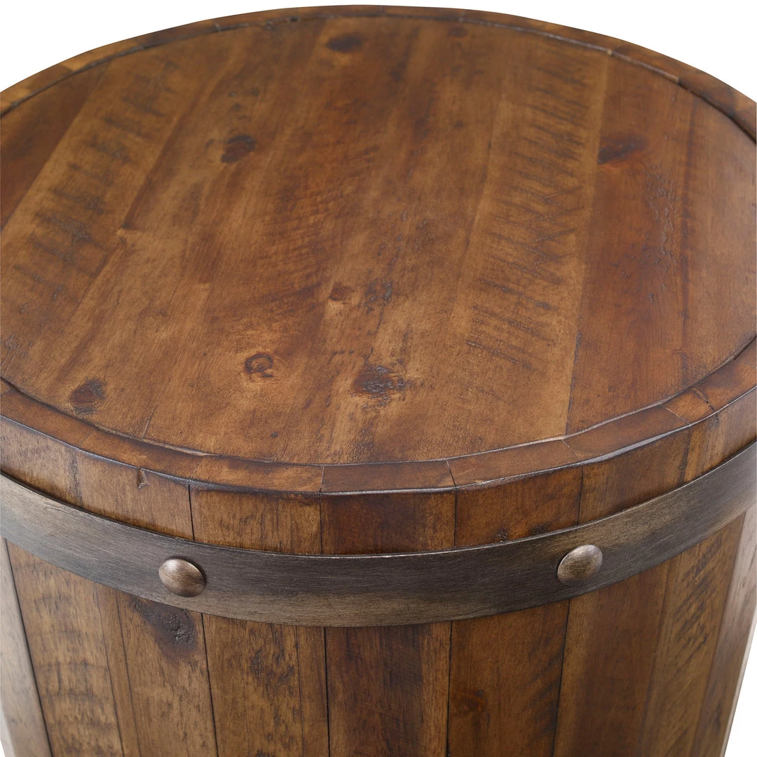Uttermost Ceylon Wine Barrel Side Table 4 Uttermost Ceylon Wine Barrel Side Table