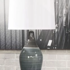 Ashley Furniture Niobe - Multi Gray - Ceramic Table Lamp (2/CN) Accessories