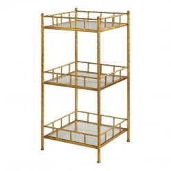 Tables Uttermost Tilly Gold Accent Shelf Table