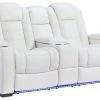 Signature Design By Ashley® Party - PWR REC Loveseat/CON/ADJ HDRST