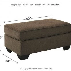 Ashley Furniture Nesso - Walnut - Ottoman