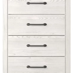 Signature Design By Ashley® Gerridan - White/gray - Four Drawer Chest Chests