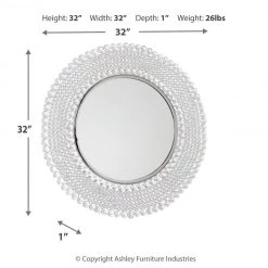 Ashley Furniture Marly - Clear/silver Finish - Accent Mirror Accessories
