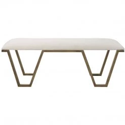 Benches Uttermost Farrah Geometric Bench