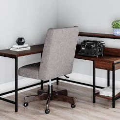 Ashley Furniture Camiburg - Warm Brown - L-desk With Storage Desks 16 Ashley Furniture Camiburg - Warm Brown - L-desk With Storage Desks