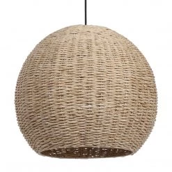 Uttermost Seagrass 1 Light Dome Pendant
