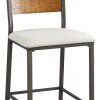 Ashley Furniture Stools Stellany - Dark Brown - Upholstered Barstool (2/cn)