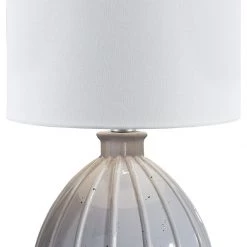 Ashley Furniture Grantner - Gray - Ceramic Table Lamp (1/cn) Accessories