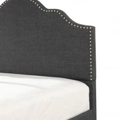 Emerald Home Beds Upholstered King Bed Charcoal
