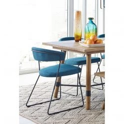 Moe's Home Collection Adria Dining Chair Blue-m2