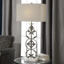 Uttermost Gerosa Aged Bronze Table Lamp