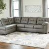 Signature Design By Ashley® Sectionals Donlen - Gray - Left Arm Facing Chaise 2 Pc Sectional