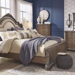 Signature Design By Ashley® Charmond - Brown - King Upholstered Sleigh Bed Beds 7 Signature Design By Ashley® Charmond - Brown - King Upholstered Sleigh Bed Beds