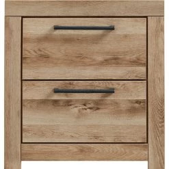 Signature Design By Ashley® Nightstands Hyanna - Tan - Two Drawer Night Stand