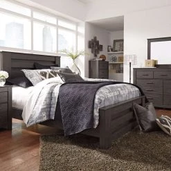 Signature Design By Ashley® Brinxton - Charcoal - Panel Bed