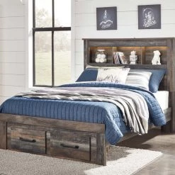 Signature Design By Ashley® Drystan - Multi - Panel Bookcase Bed