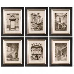 Accessories Uttermost Paris Scene Framed Art Set/6